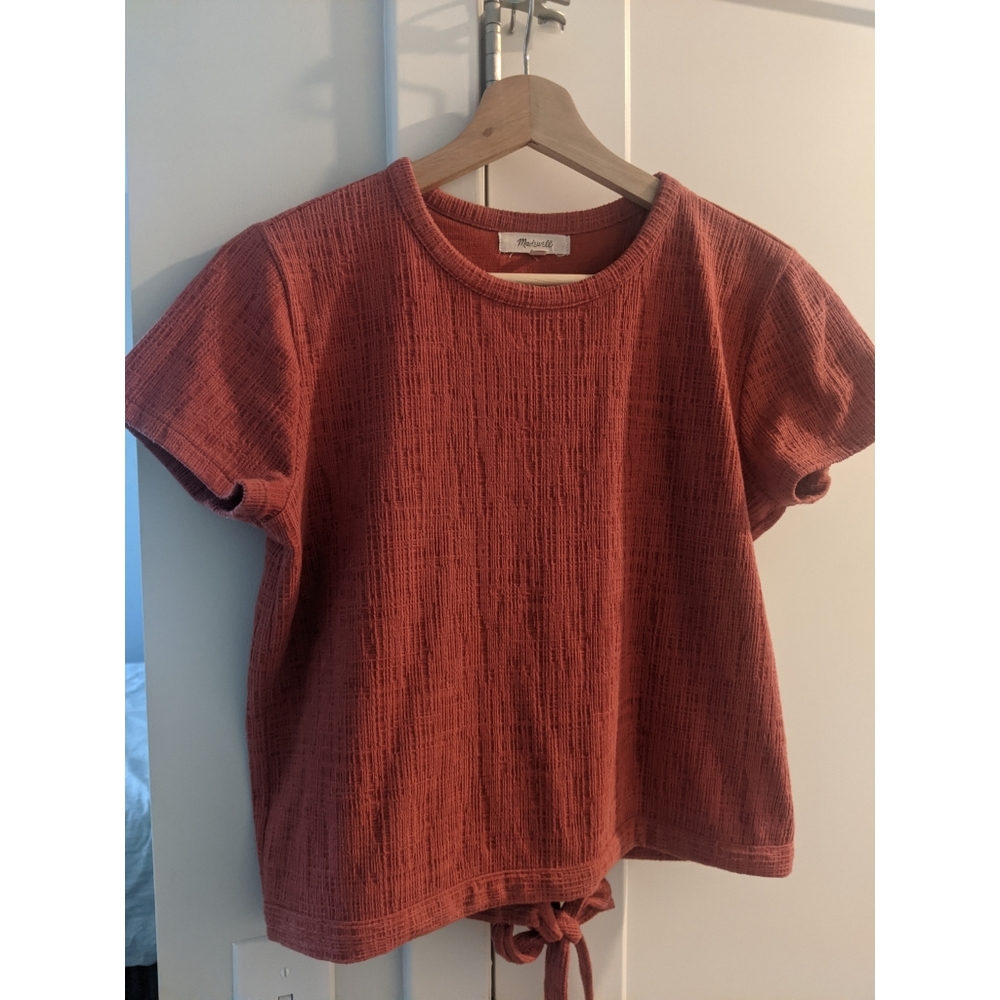 S Madewell Tie Back Shirt